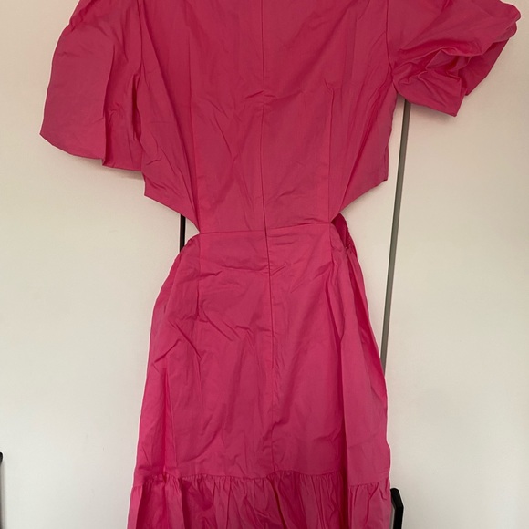 BARBIECORE Wayf Cut Out Cotton Sun Dress - Picture 4 of 4